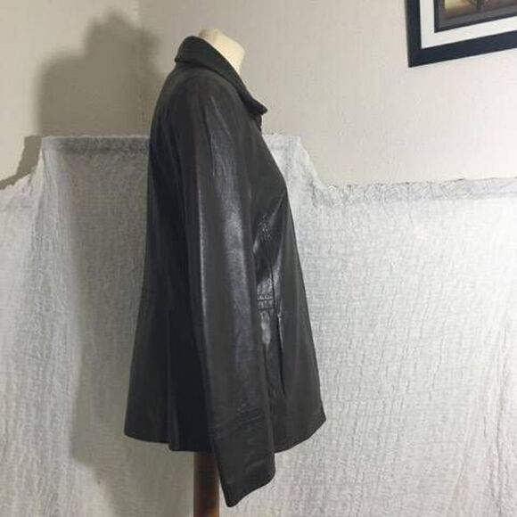 Avanti VTG  Dark Brown Leather Jacket Size Large - Picture 3 of 12